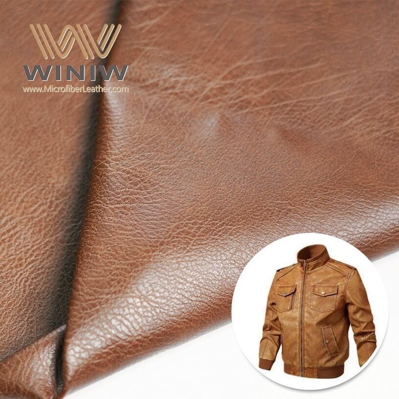 Brown Poncho Not Easy To Wrinkle Vegan Microfiber Leather