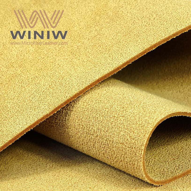 0.6mm Thickness Soft And Supple Synthetic Microfiber Suede Leather