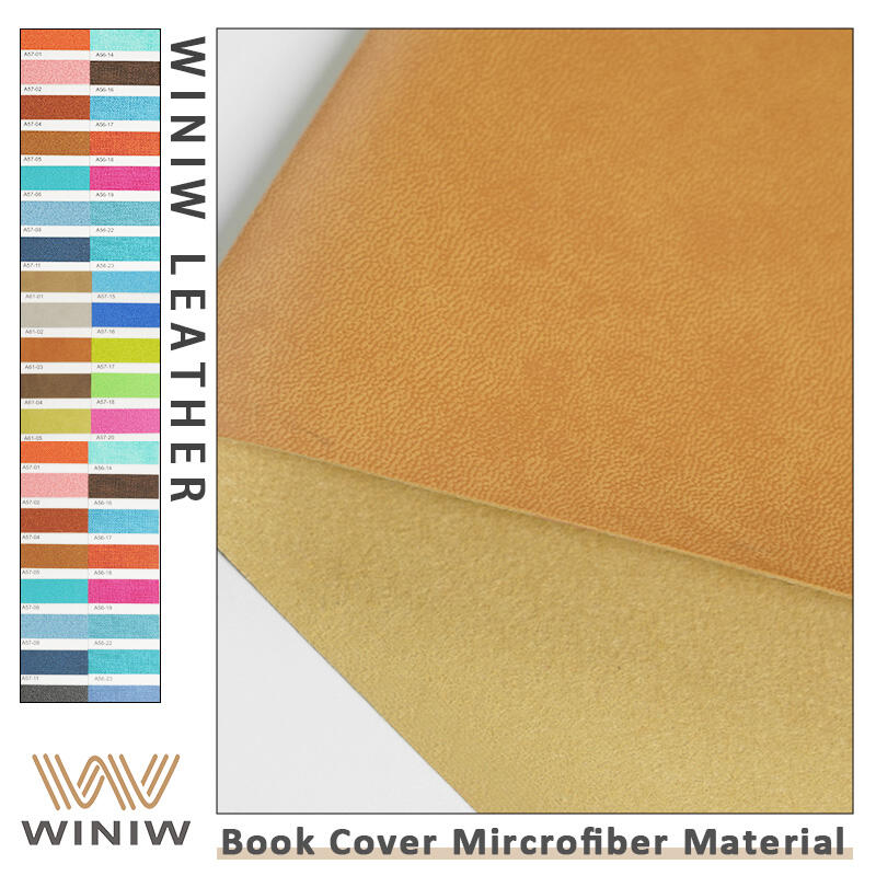 0.5mm Softness And Elasticity Book Cover Artificial Brown Faux Pu Material