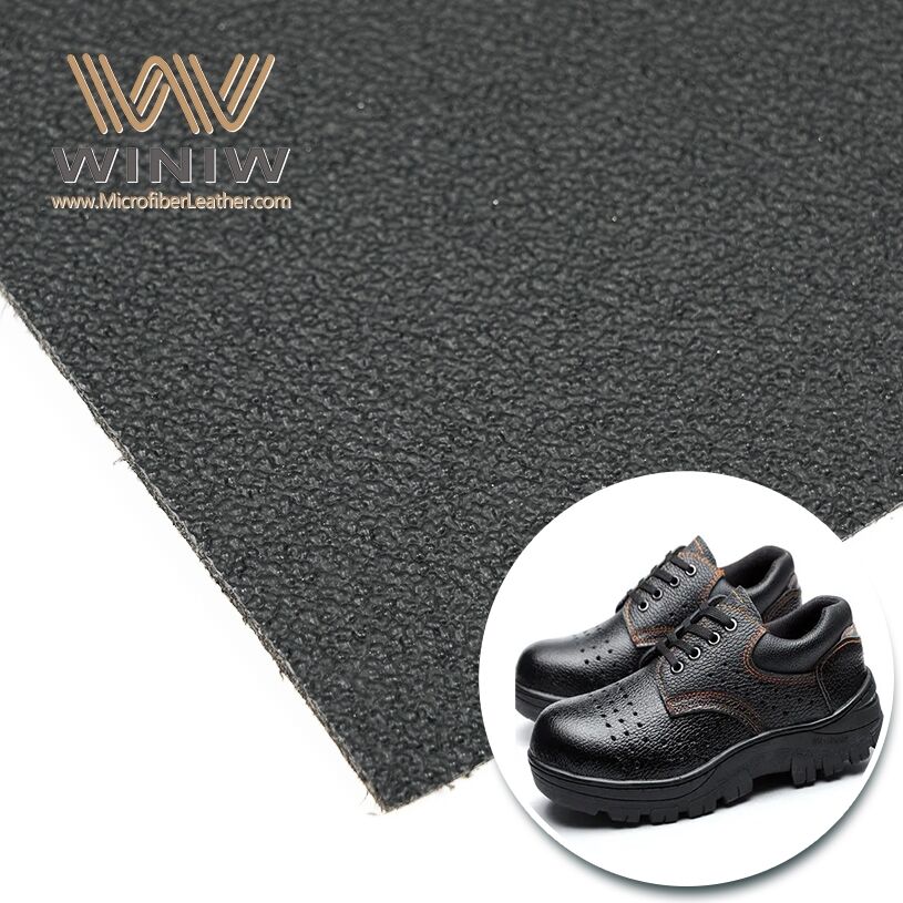 Waterproof Faux Microfiber Vegan Leather Safety Footwear Fabric