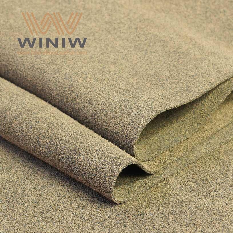 Yellow 0.7mm Highly Durable Artificial Microfiber Suede Leather Fabric