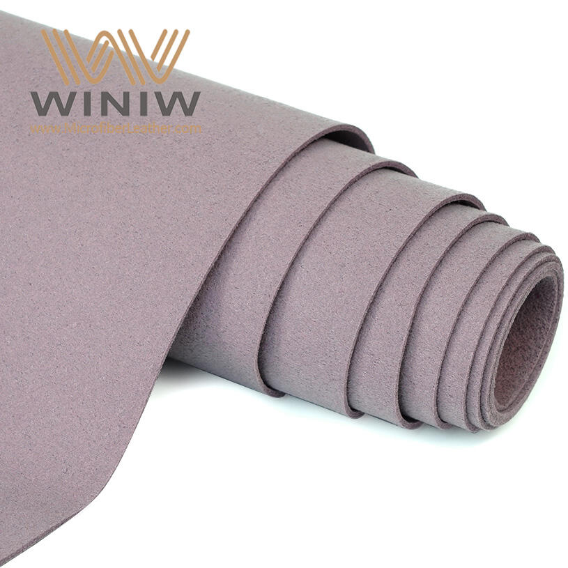 Pink High-Precision Cutting Imitation Microfiber Suede Leather