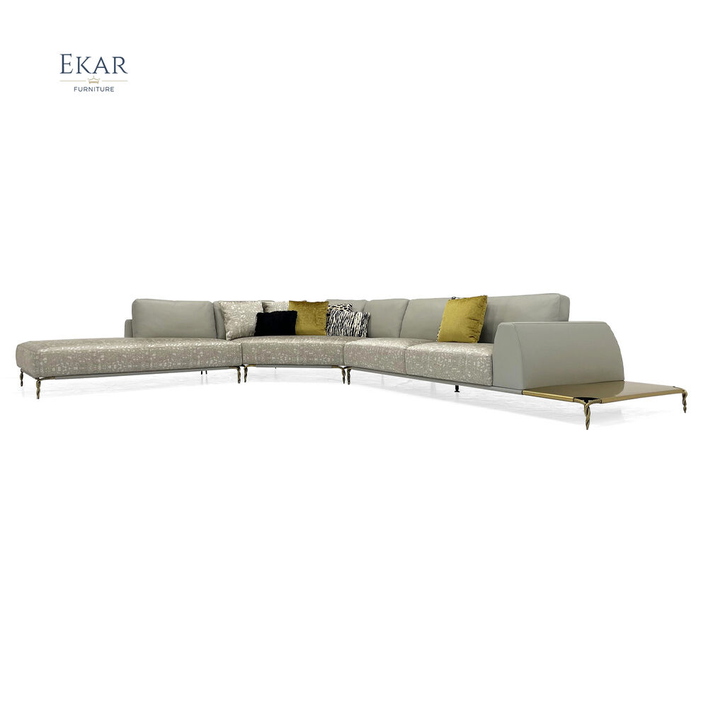 Elegant Crystal Steel Hot Selling Sofa Set - New Design Luxurious Modular Sectional