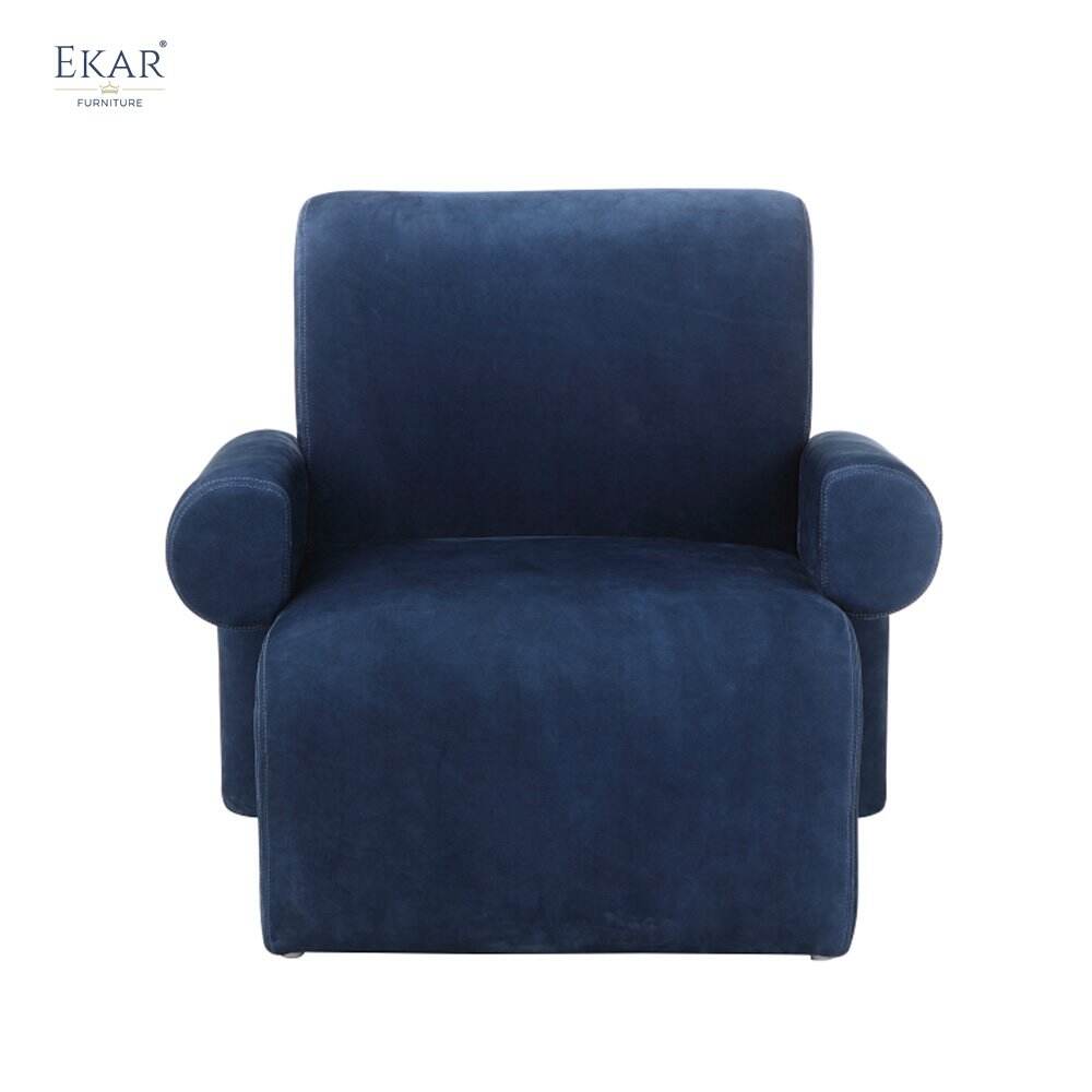 Wooden Frame Lounge Chair with High-Density Ultra Firm Foam