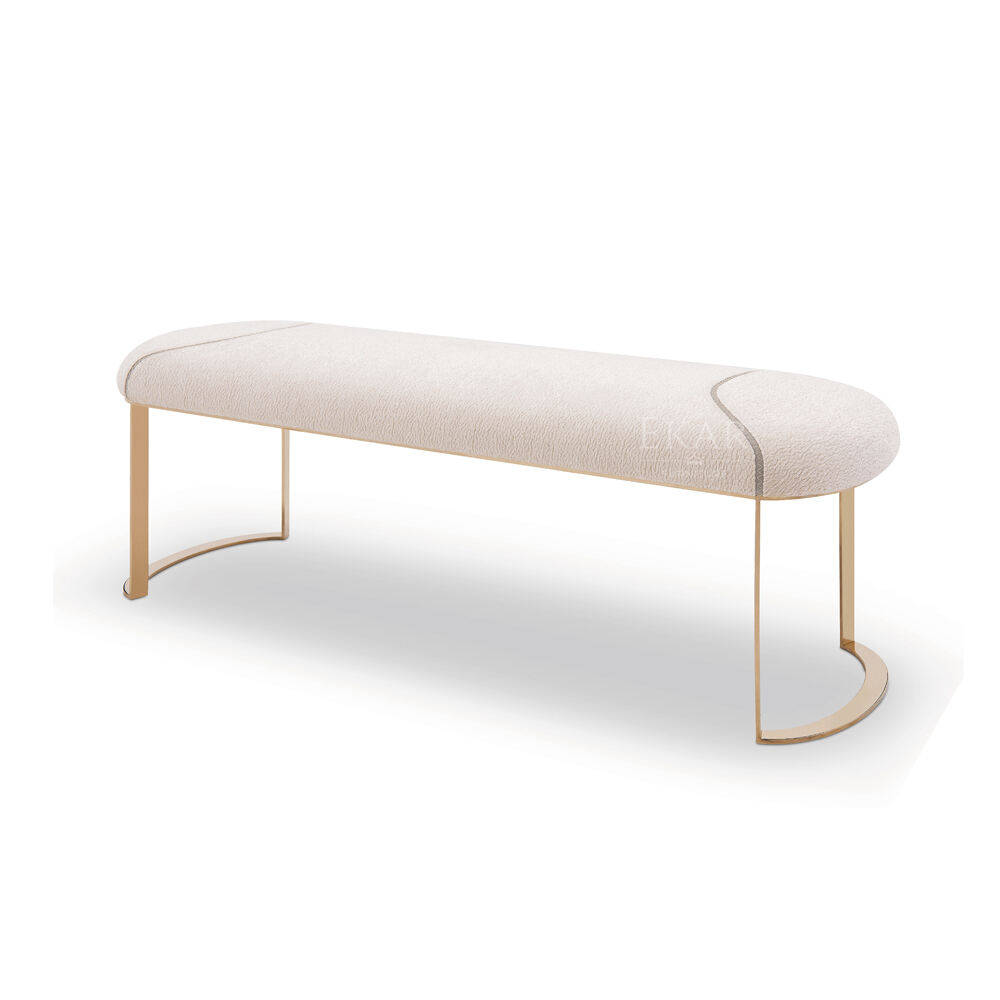 EKAR FURNITURE New home bed stool modern simple furniture velvet long bench