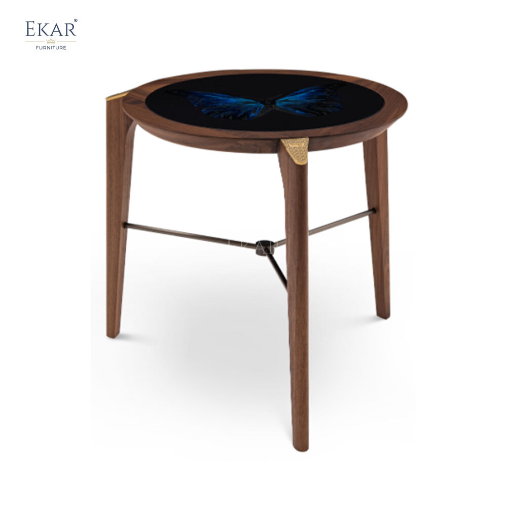 Tempered Glass Corner Table with Contemporary Design