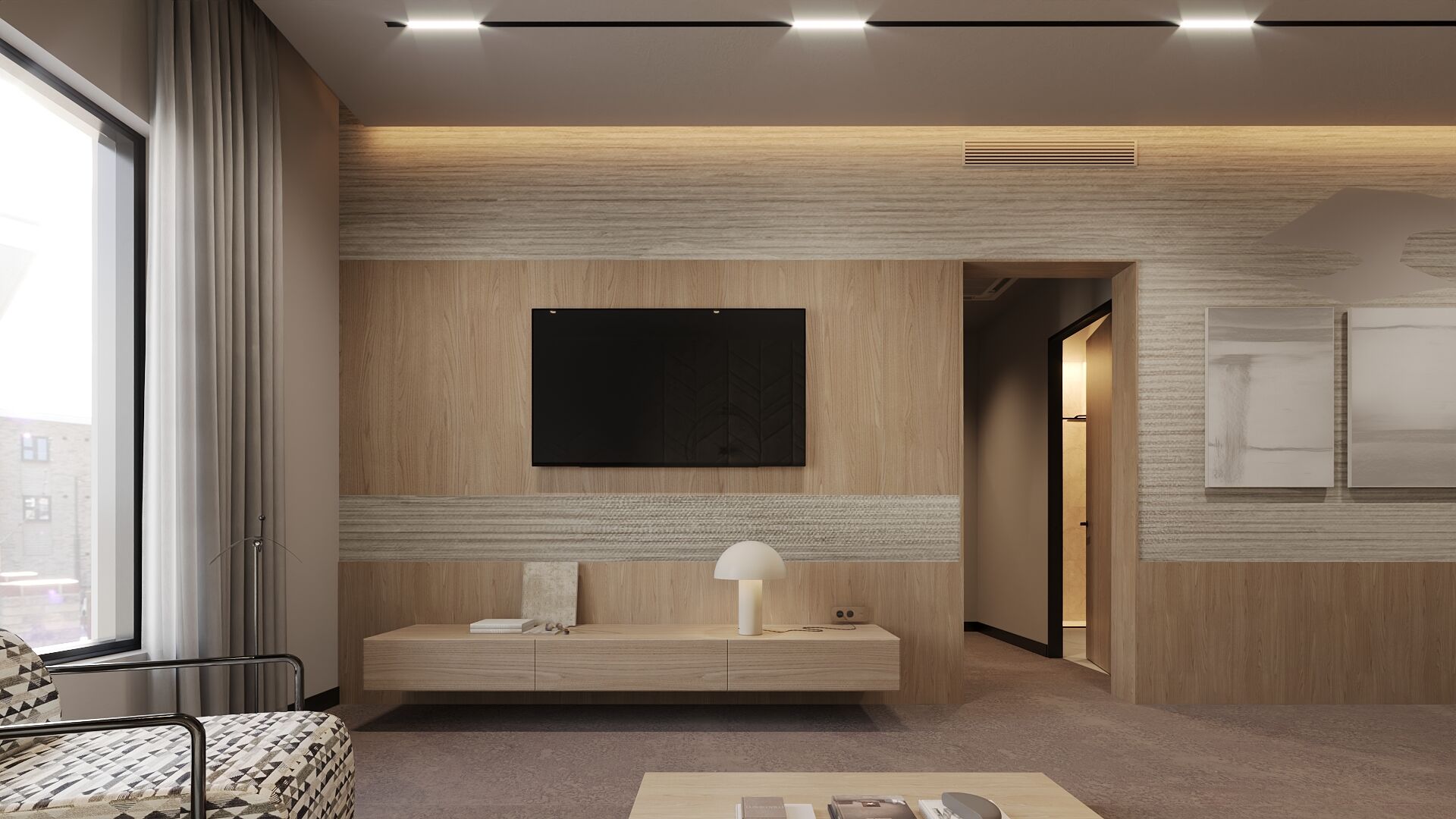 Titular: Apto para un rey: diseño del interior de una suite real saudí