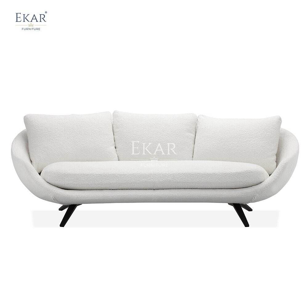 Contemporary Stylish Modular Design Curved High-Density Foam Sofa Set Premium Velvet Upholstery Living Spaces Villas Hotels