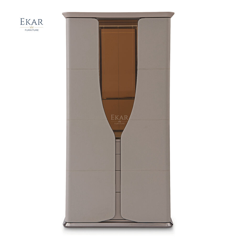 Luxury Modern White Glass Storage Cabinet Home Hotel Bar School Hall Elegant Panel Wood Style Versatile Furniture Any Setting