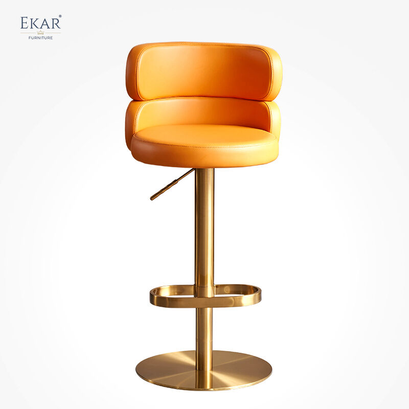 Multifunctional lifting seat bar chair modern metal frame suitable for restaurant, home, hotel bar use