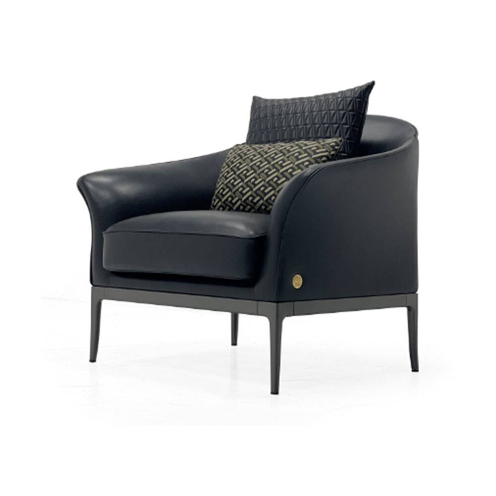 Elegant Nocturnal Lounge Chair in Solid Bronze: Artisanal Comfort That Endures