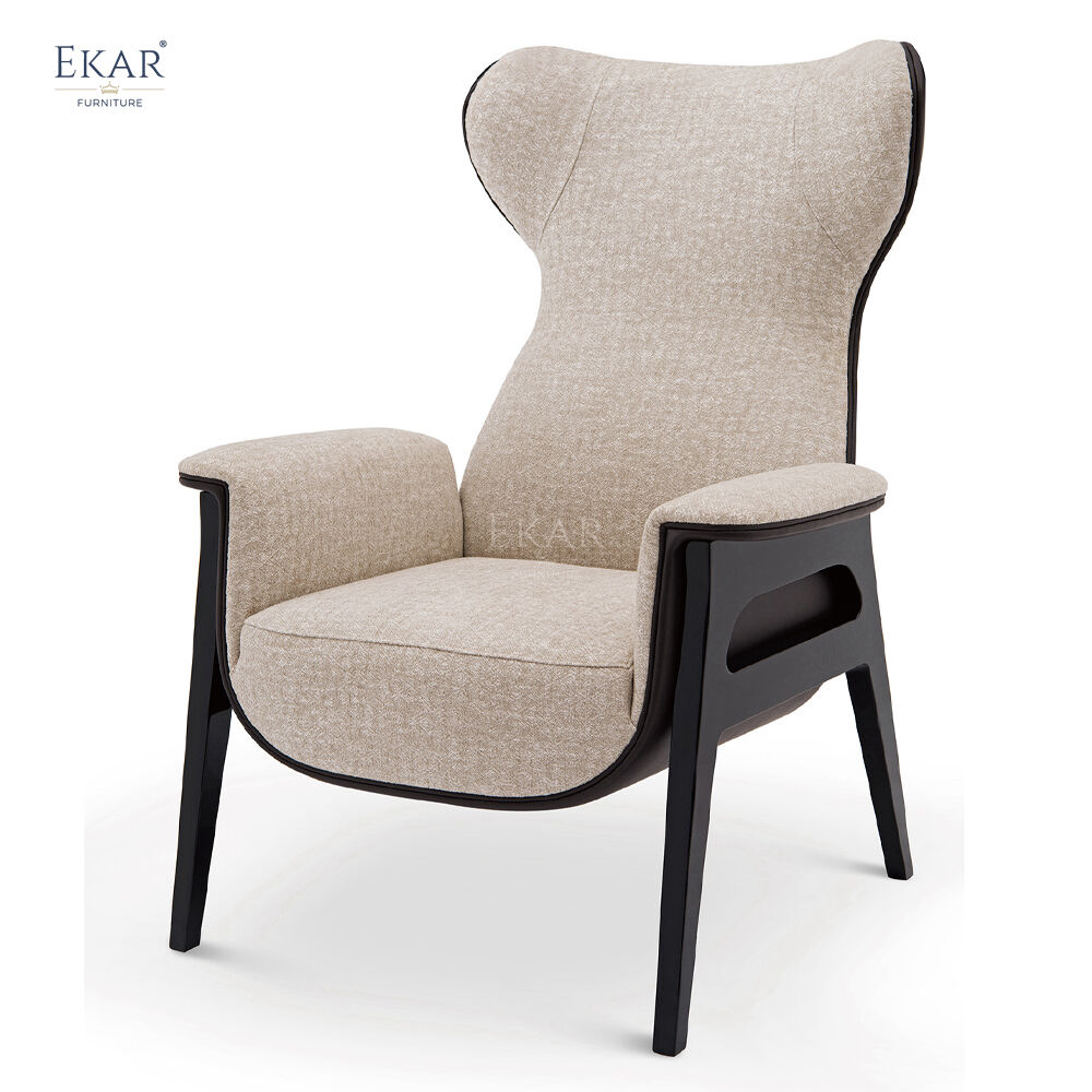 EKAR FURNITURE Popular selling modern design chair fabric back home leisure chair