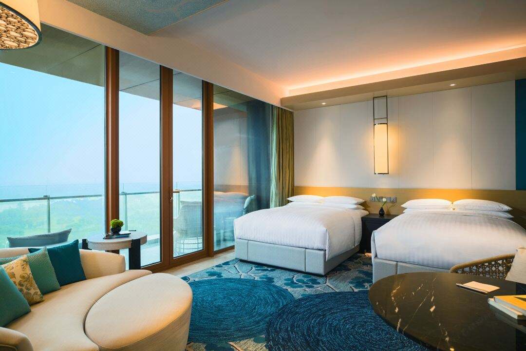 Suzhou Marriott Hotel Taihu Lake Dubbel eenpersoons slaapkamer