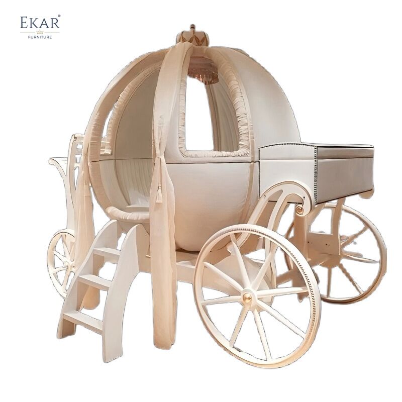 Nội thất phòng ngủ trẻ em hình dáng xe bơ pumpkin phong cách trẻ thơ