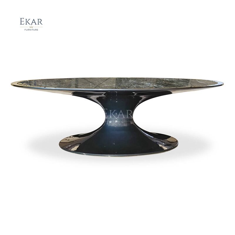 Sapphire Jade Marble Dining Table - Exquisite Elegance for Your Dining Space