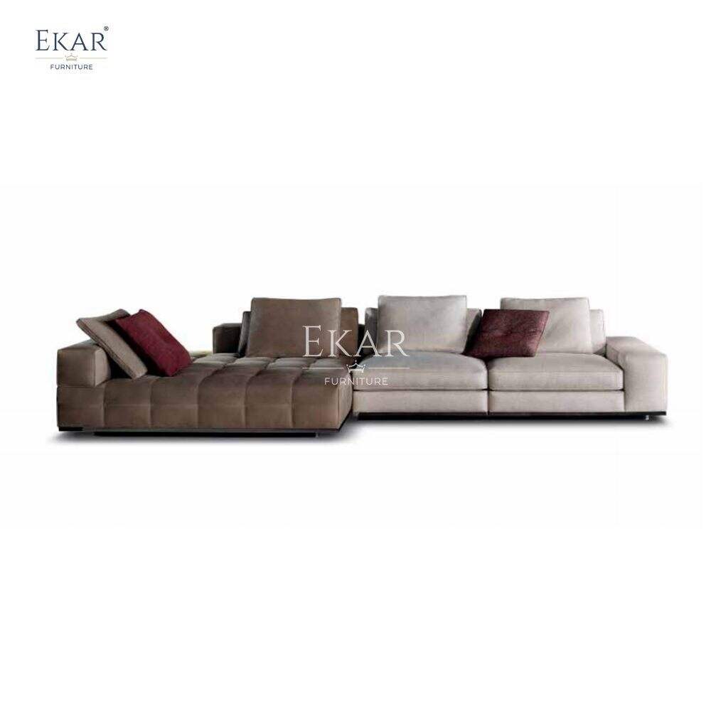 Modern Designer Sofa Set New Import Pine Wood without Armrests Velvet Modular Contemporary Style Bed for Living Spaces