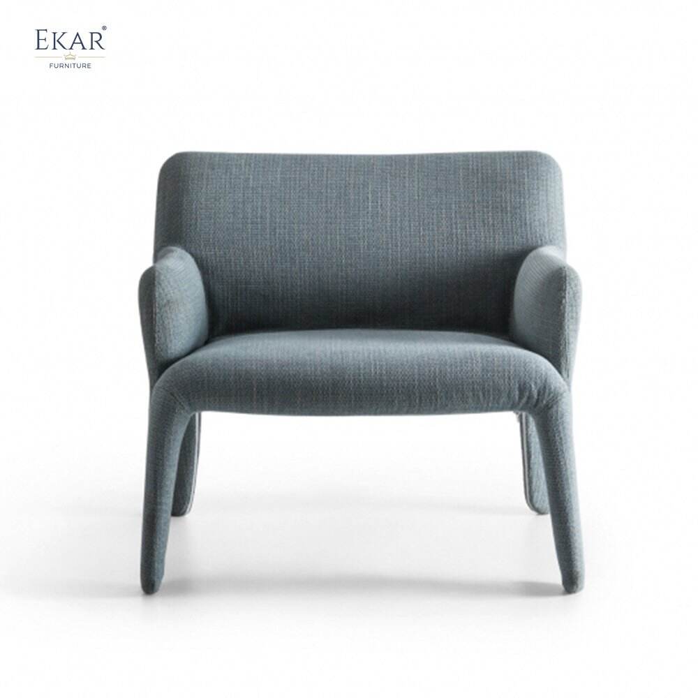 Metal Frame Lounge Chair with High-Density Ultra Firm Foam