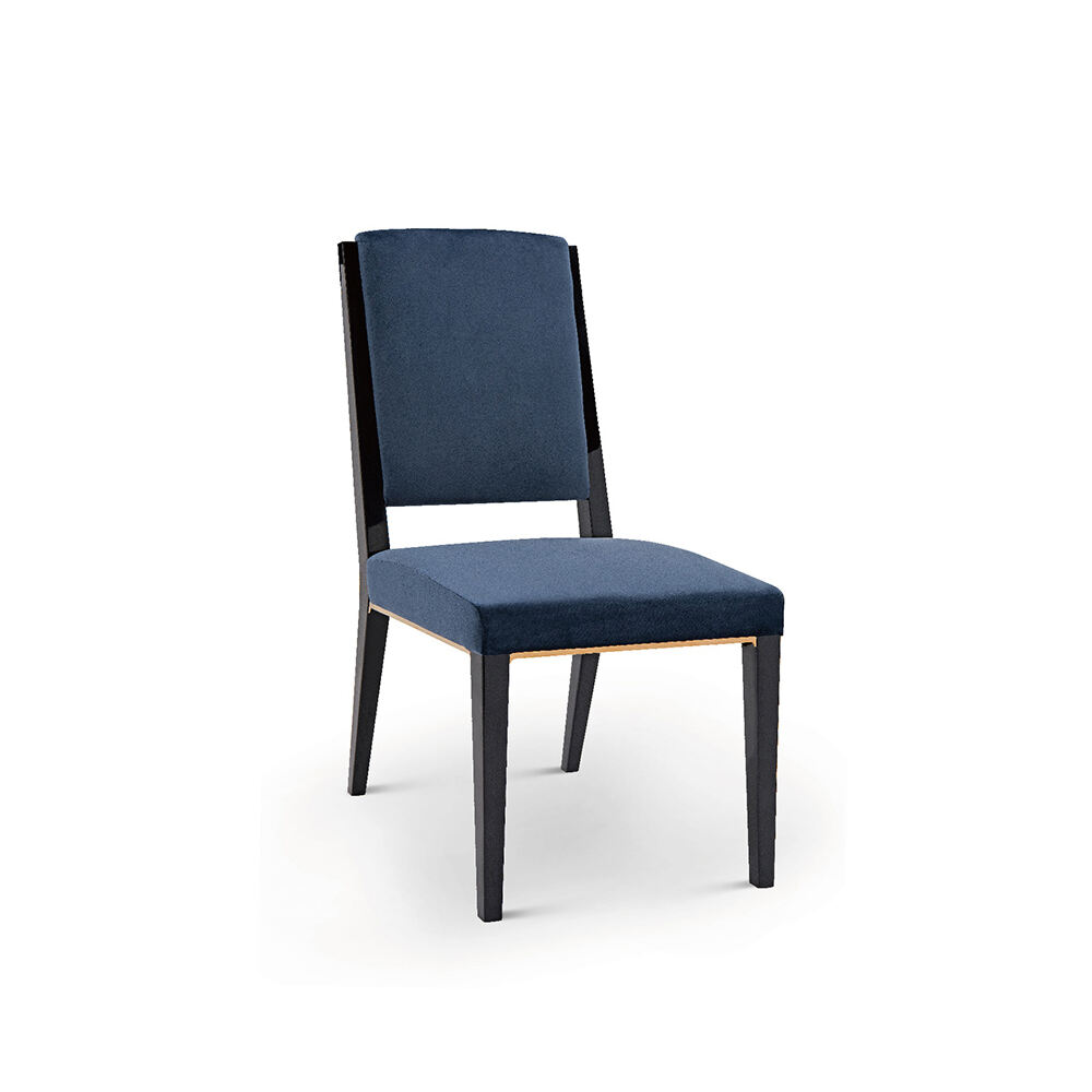 Hot Selling Modern Soft Upholstered Dining Chair with Solid Wood Feet