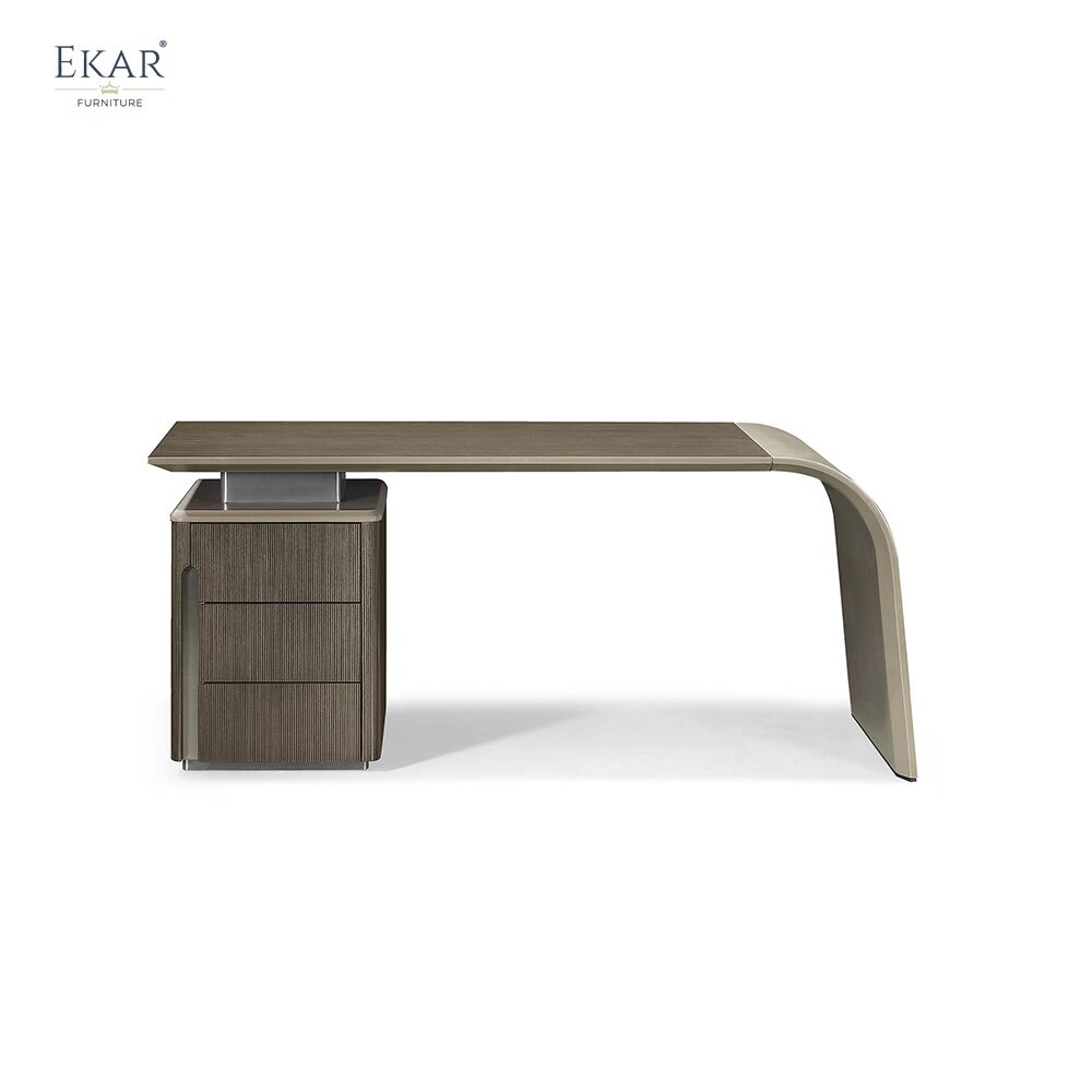 Ekar Brand Italian Design Office Furniture Manager Desk High Gloss Veneer Modern Executive Simple Office Desk Table