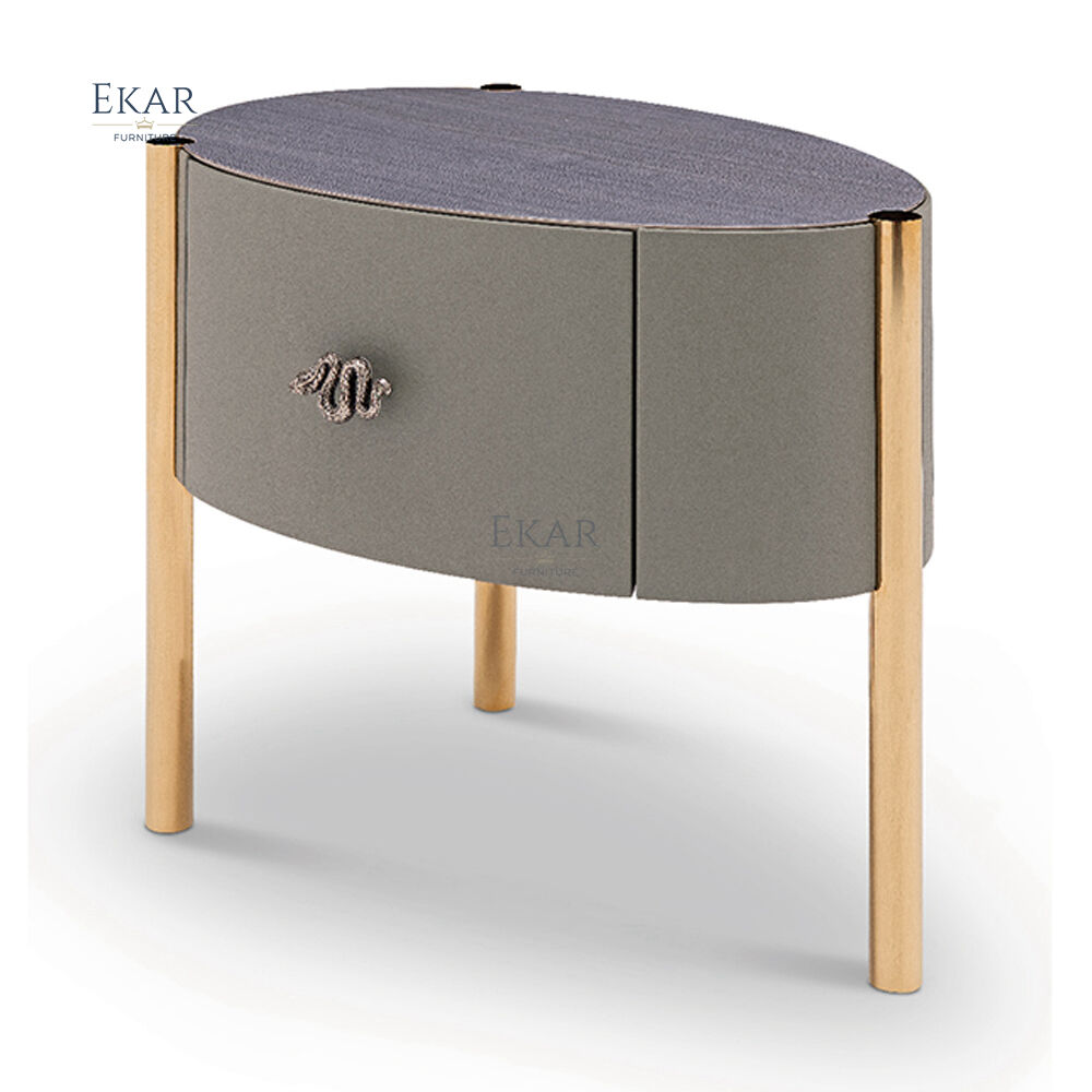 EKAR FURNITURE Modern design small nightstand metal frame bedroom bedside