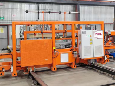 MAC AUTOMATIC WAREHOUSE TO SERVICE MULTIPLE CUTTING LINES INTEGRATED WITH CUTTING OPT WITH WMS SOFTWARE FROM MACSOFT CSA STANDARDS