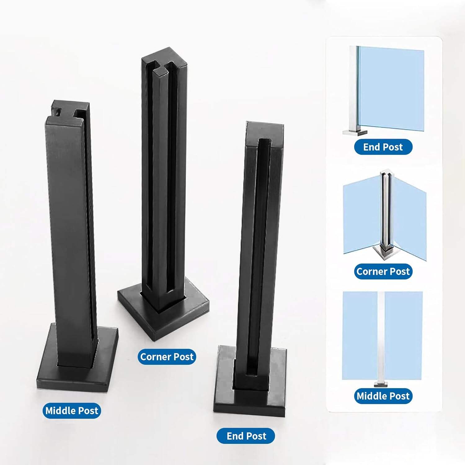 Edelstahl-Modulargeländer mit Glas