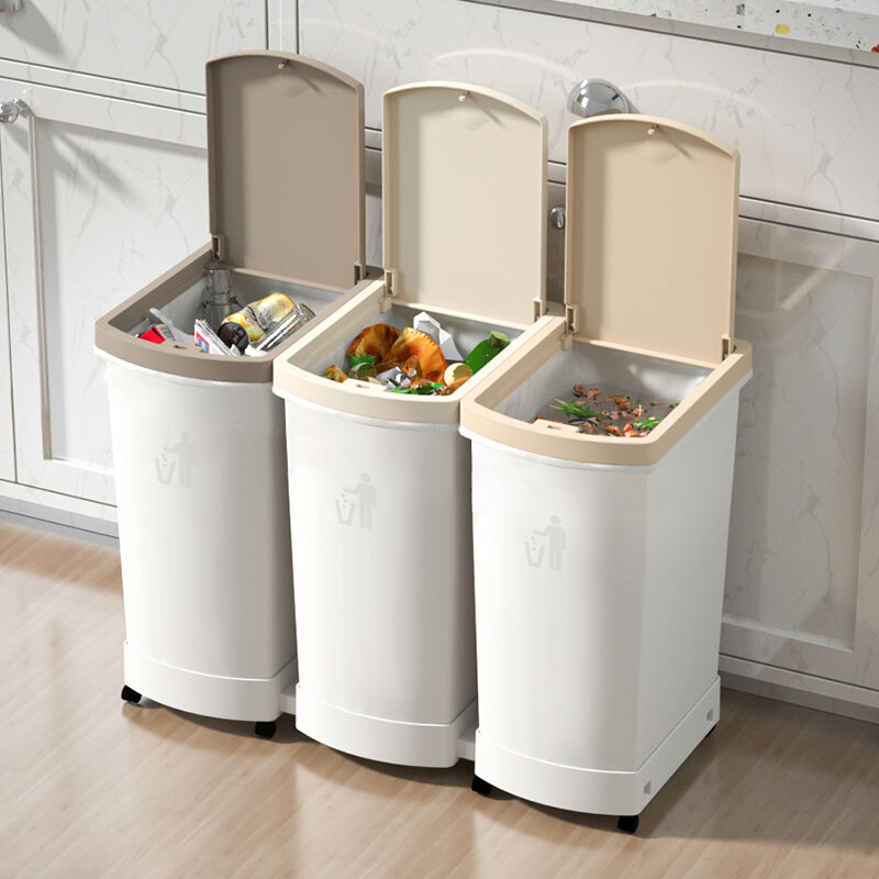 Contenedor de basura clasificada móvil