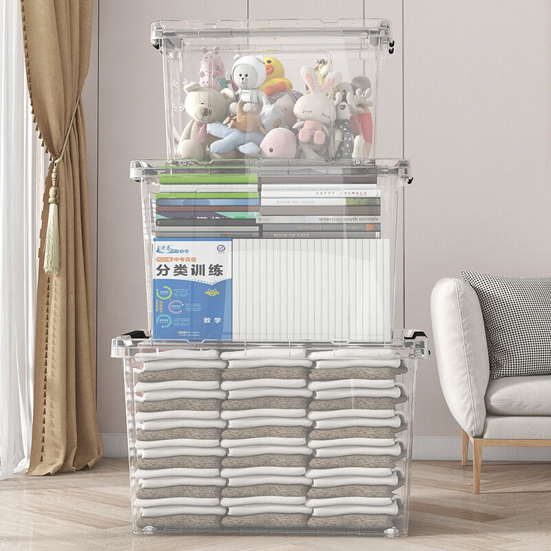 Caja transparente para el hogar minimalista