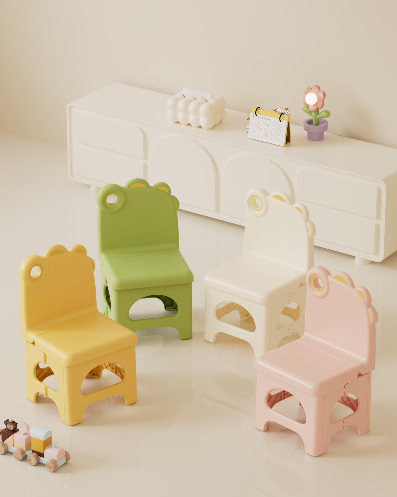 A műanyag összecsukható székek alkalmasak ideiglenes plusz ülőhelyek biztosítására.