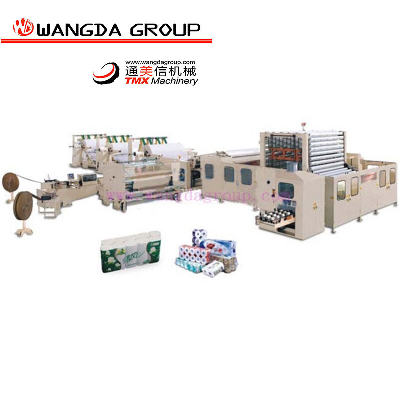 Non-stop rewinding and perforating machine1