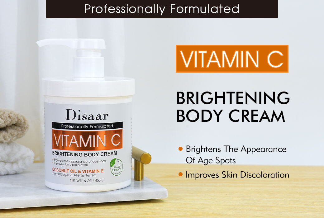 Disaar Vitamin C Brightening Body Cream For Uneven & Dull Skin Tone