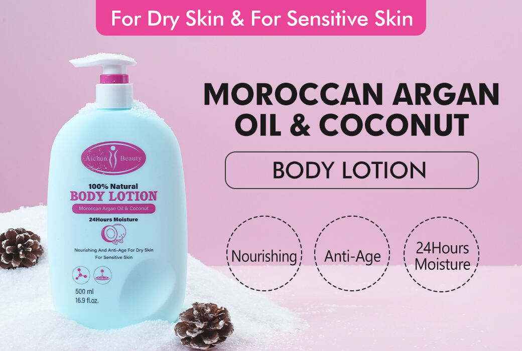 Aichun Beauty Moroccan Argan Oil & Coconut Body Lotion For Very Dry Skin