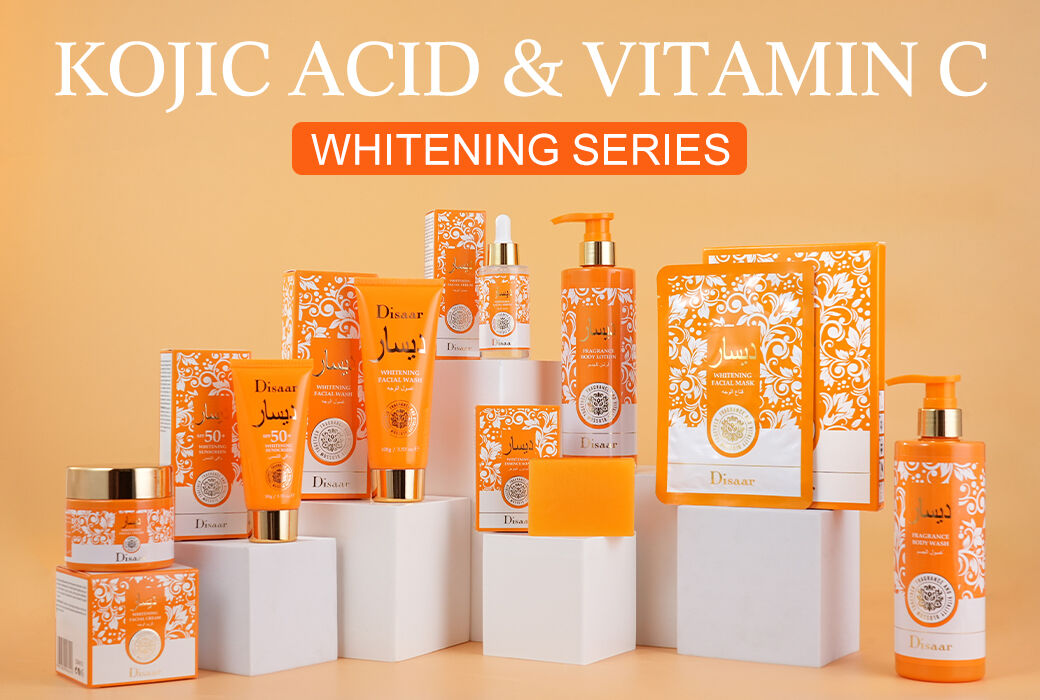 Kojic Acid and Vitamin C Whitening Series for Skin Brightening