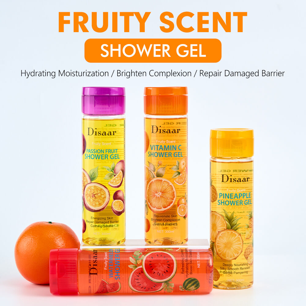 Disaar 300ml Fruity Shower Gel Series for Body Cleansing Moisturizing and Fresh Skin Feel