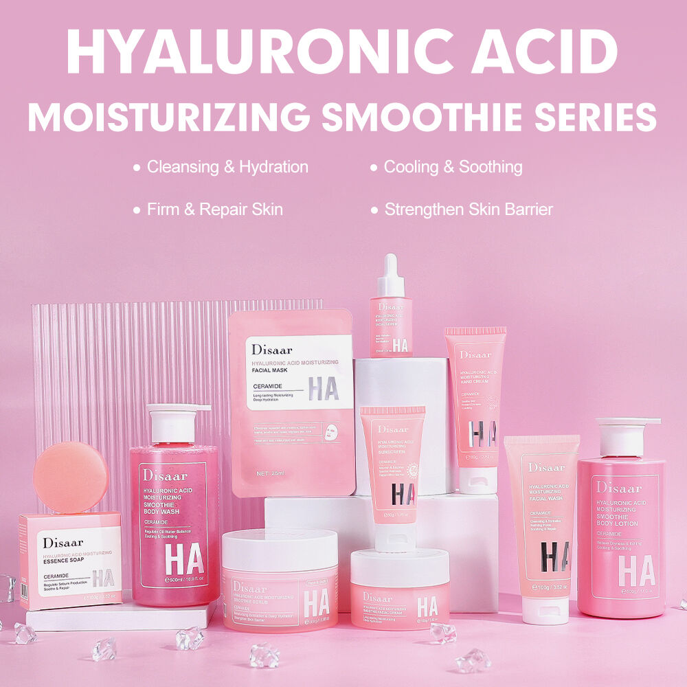 Disaar Hyaluronic Acid Moisturizing Skin Care Series for Deep Hydration and Barrier Repair from Professional Skin Care Manufacturer