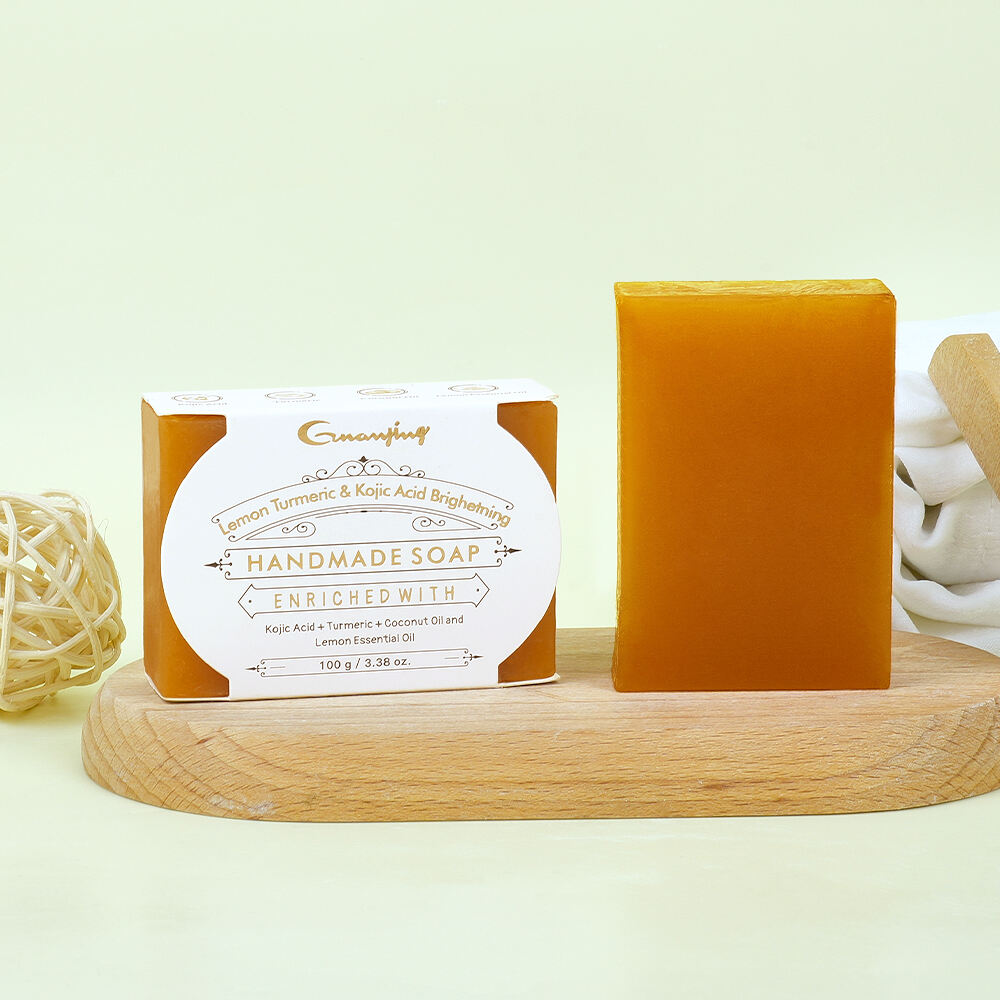 Savon blanchissant artisanal à l'acide kojique Guanjing, vente en gros