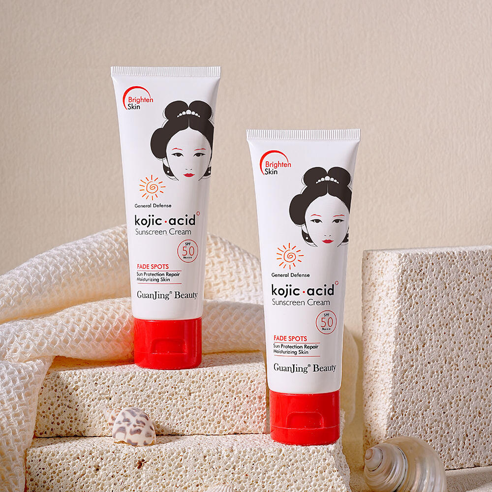 ガンジンクój酸 SPF 50 サンスクリーンクリーム 太陽の保湿美白