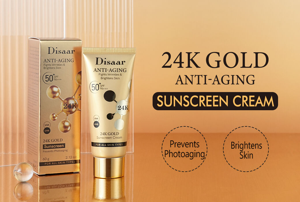 Disaar 24K Gold & Peptide & Vitamin C SPF 50 Sunscreen Cream