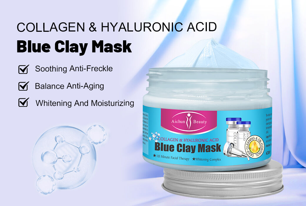 Aichun Beauty Collagen & Hyaluronic Acid Blue Clay Mask