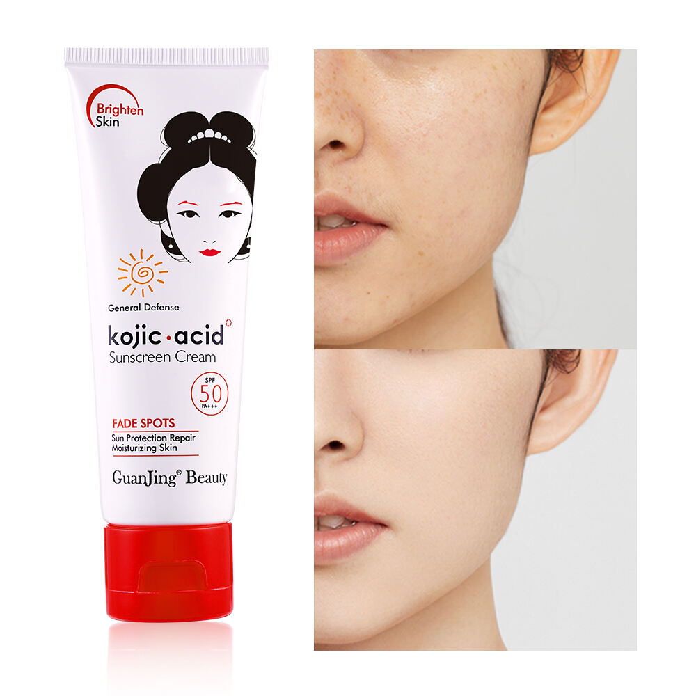 ガンジンクój酸 SPF 50 サンスクリーンクリーム 太陽の保湿美白
