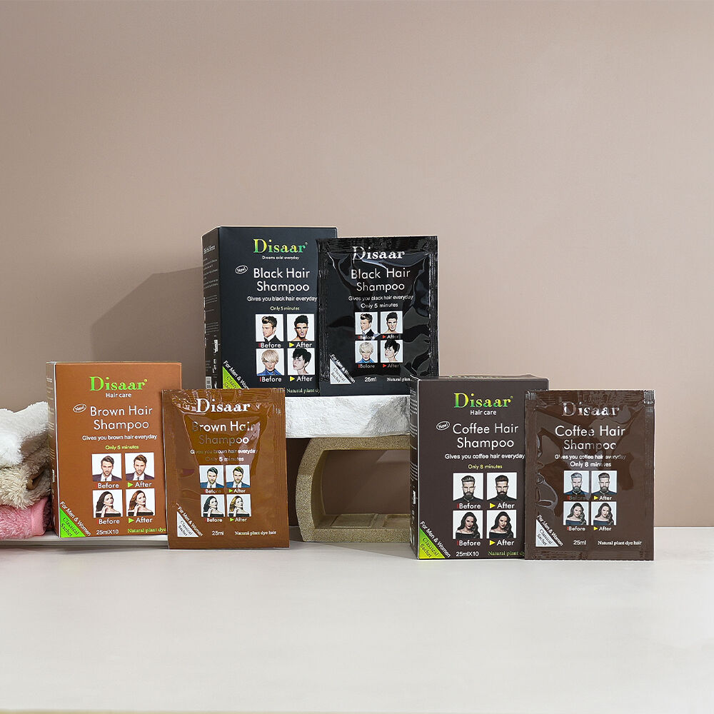 Shampu ee La Kulaylka Qalbiga ee Ku Jira Kabadka (Sachet) oo Dhexdiisa Midig, BrOWN, Coffee, 25ML*10 Kabad