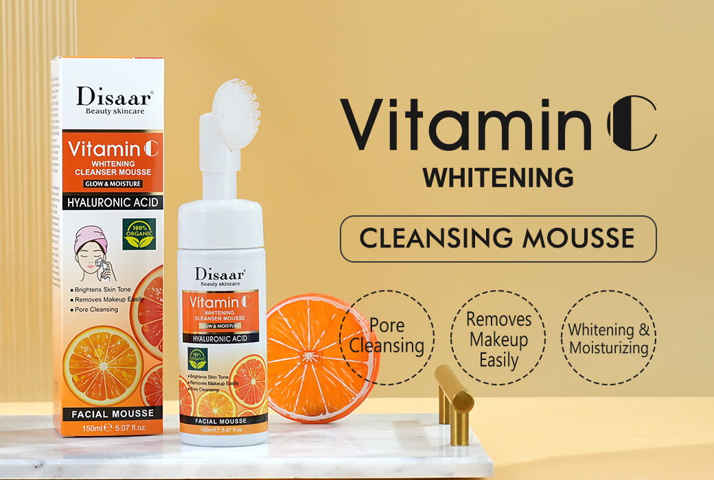 Disaar Vitamin C Whitening Cleanser Mousse (150ml)
