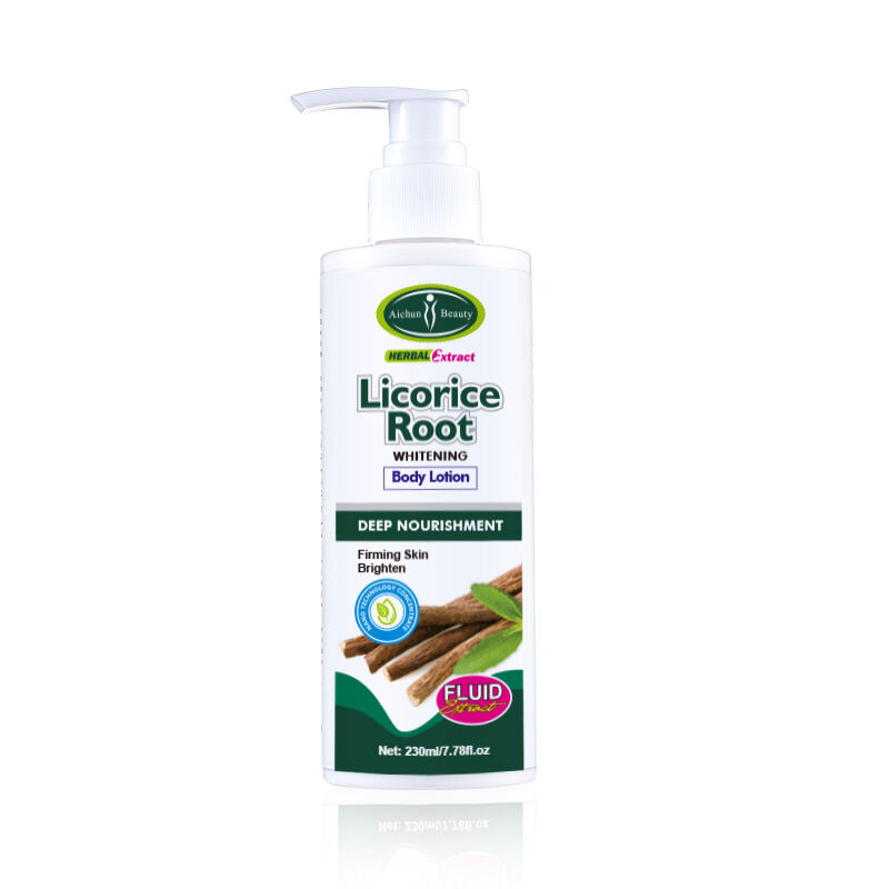 Licorice Root Body Lotion Nourishing Skin Whitening Lightening Oil Moisturizing and Lightening for All Skin Types OEM/ODM