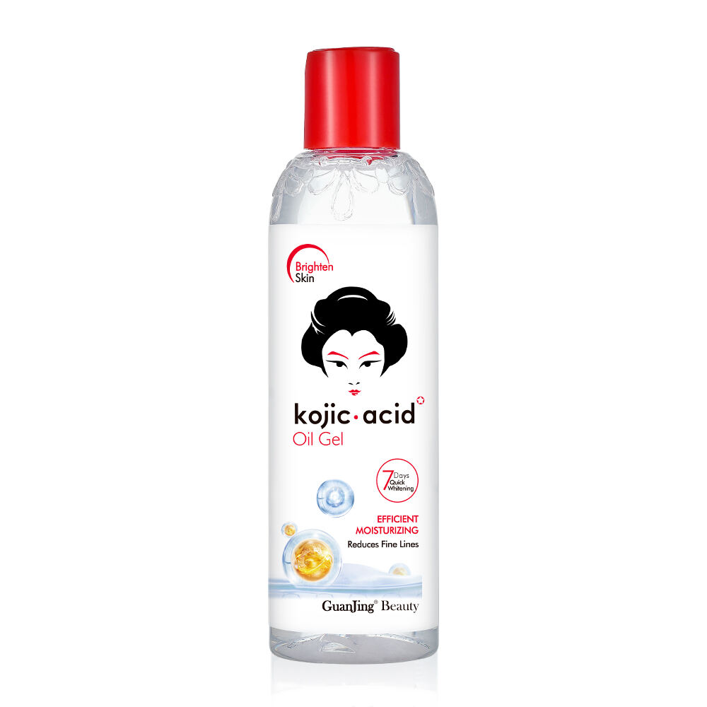 Guanjing Kojic Acid Whitening Skin Oil Products Brighten Smooth Tight Lightens Melanin the Skin Rose Fruits Essential Oil