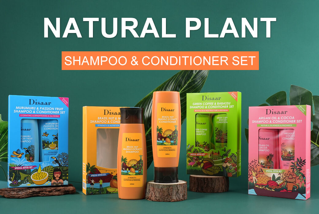 Disaar Natural Plant Extract Shampoo Conditioner Set For Dry Damaged Oily Hair