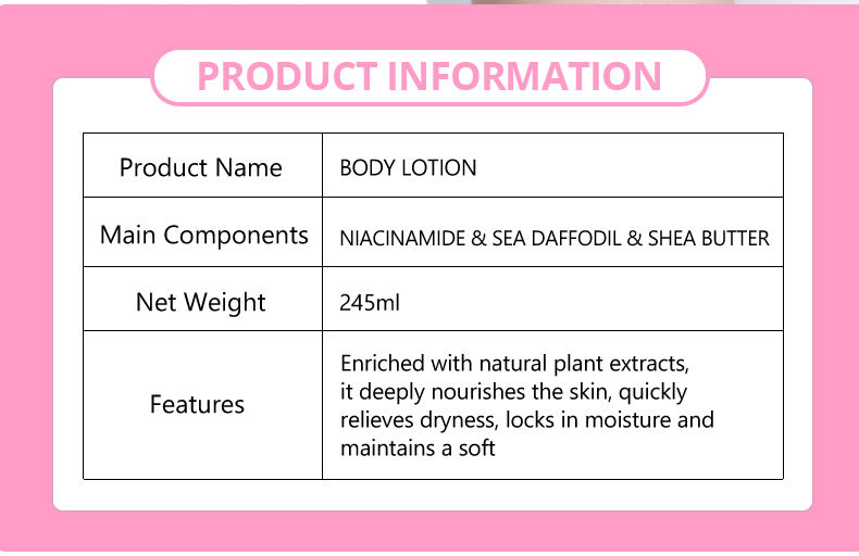 ds5605 disaar niacinamide brightening body lotion   245ml shea butter  plant extracts moisturizing  even skin tone lightening body lotion for soft smooth skin-29