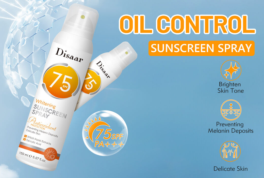 Disaar 150ml SPF 75 Whitening Oil Control Sunscreen Spray