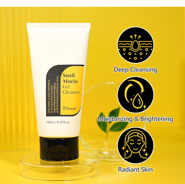 ds5470 disaar snail mucin gel cleanser   natural snail secretion filtrate face wash 150ml nourishing  brightening deep cleansing for radiant skin-30