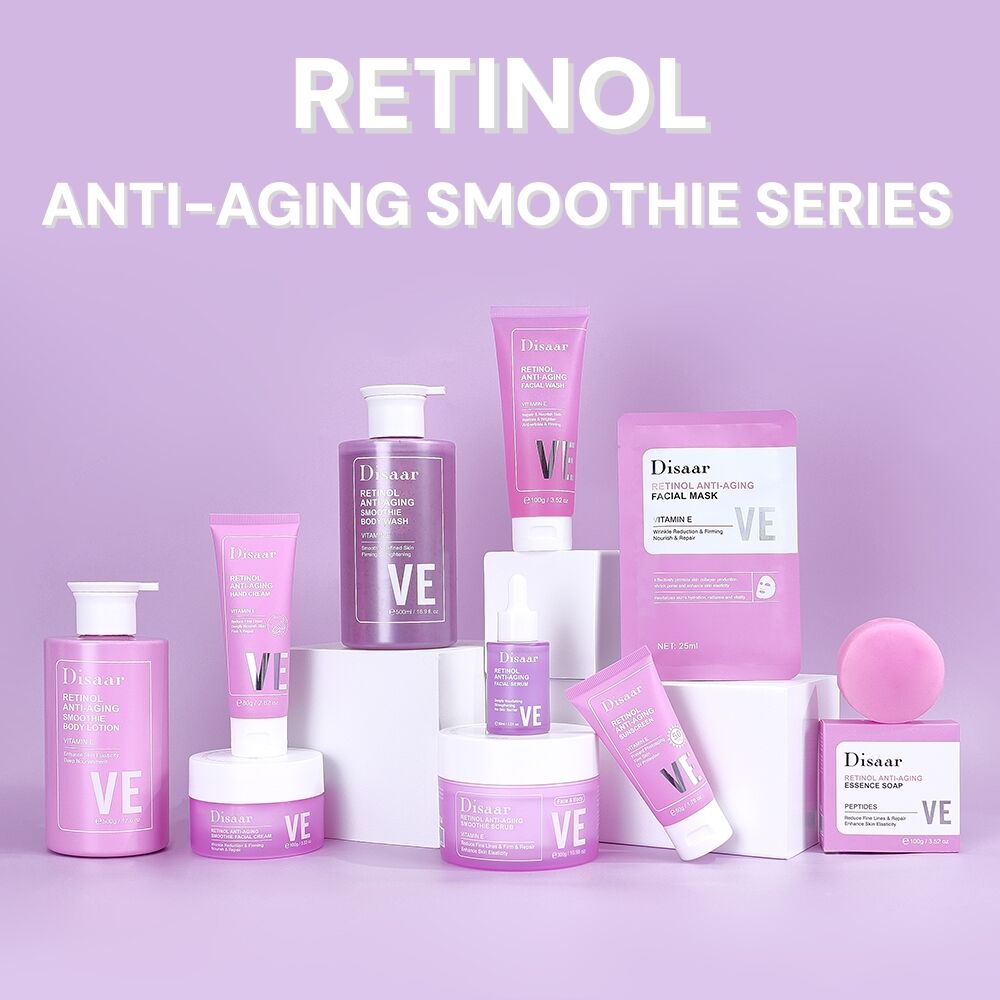 Disaar Smoothie Retinol Anti Aging Skin Care Series for Firming Brightening and Professional Private Label Manufacturing