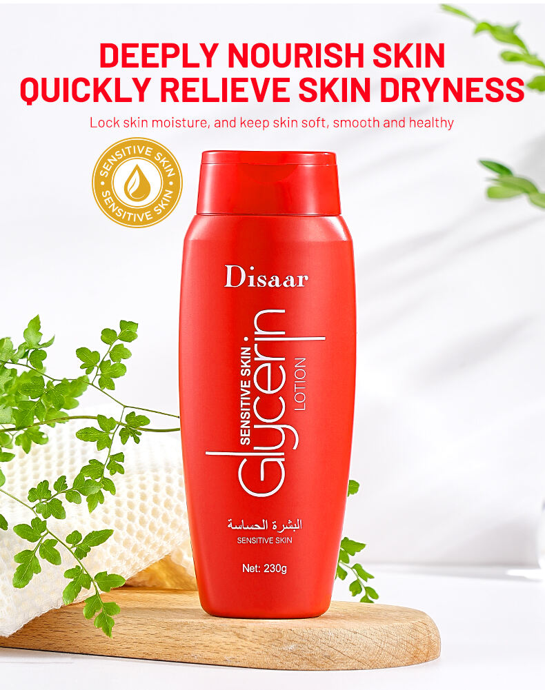 ds5215 disaar glycerin body lotion for sensitive skin   non greasy intensive moisturizer 230g hydrates  nourishes dry skin for men and women-30